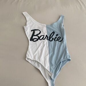 Barbie Two-Tone Blue and White Bodysuit